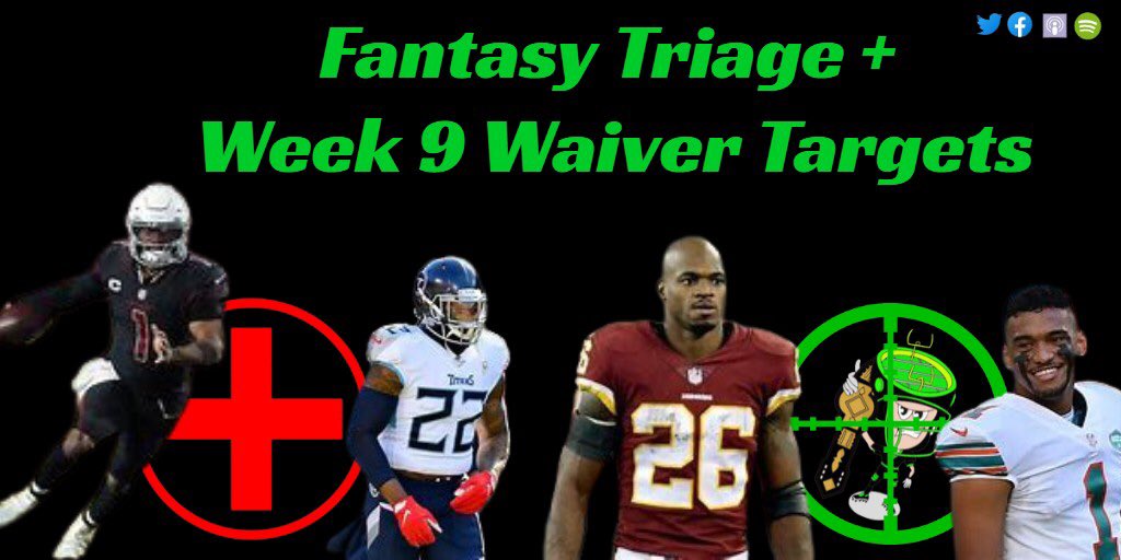 PigskinChamps's tweet photo. Week 9 Waivers 🎯+ Fantasy Triage 🏥

On today’s show,
🔸Derrick Henry injury fallout
🔸QB Streamers
🔸Unlikely game to stream from

#FantasyFootball #Waivers #CHAMPS @MyFantasyLeague 

Apple: https://t.co/X3P0rueeiT
Spotify: https://t.co/j1F7KxgYo6 https://t.co/tfJnQL1SUO