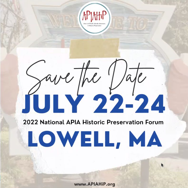 LaPreserva's tweet photo. .@MGMagalong of @APIAHiP announced the 2022 APIHiP Forum! Why @CityofLowellMA? "We want to highlight the Southeast Asian community" at the 50 year mark of conflicts which led to the population growth in MA. https://t.co/1BYtzUzHBs #PastForward21 @savingpplaces https://t.co/3A3rKZSKGQ