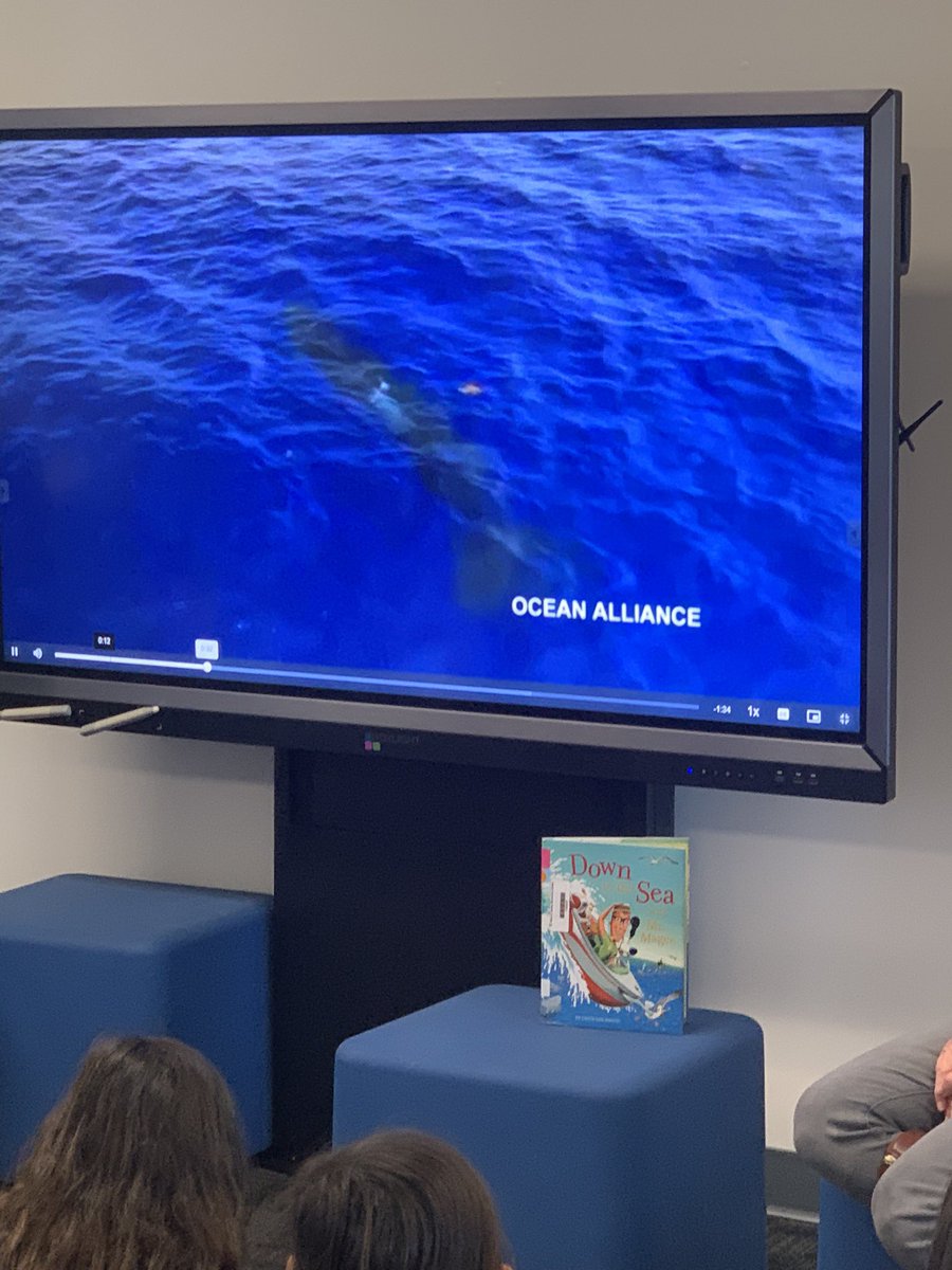 Haweselementary's tweet photo. Our upper grade students are listening to a story and learning how collecting whale mucus will help scientists study whales! #snotbot #behawesome     #hawesnation #wearehbcsd https://t.co/52h4P46vsL