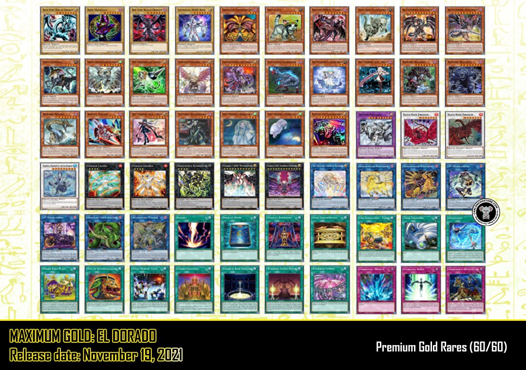 CarlonchoStore's tweet photo. Maximum Gold: El Dorado

Lista completa del próximo Collector’s Set TCG...

.
-Fecha: 17 de Noviembre 2021
#Yugioh #YGO #TCG #遊戯王 https://t.co/8khWv09vsL