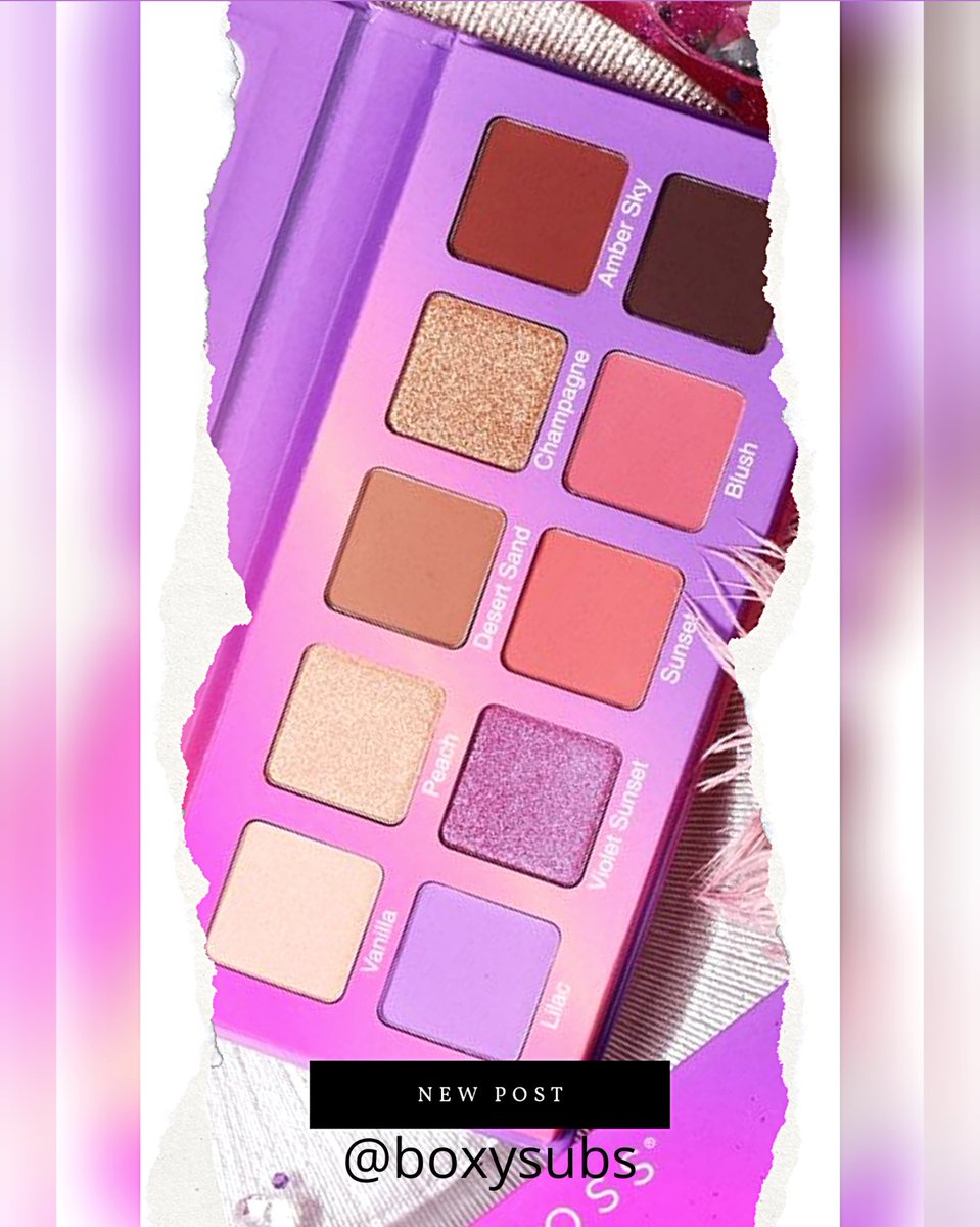 skellysubs's tweet image. #Boxycharm #Basebox variation for November.  @shopvioletvoss Violet Sunet Pro Series Eyeshadow Palette.