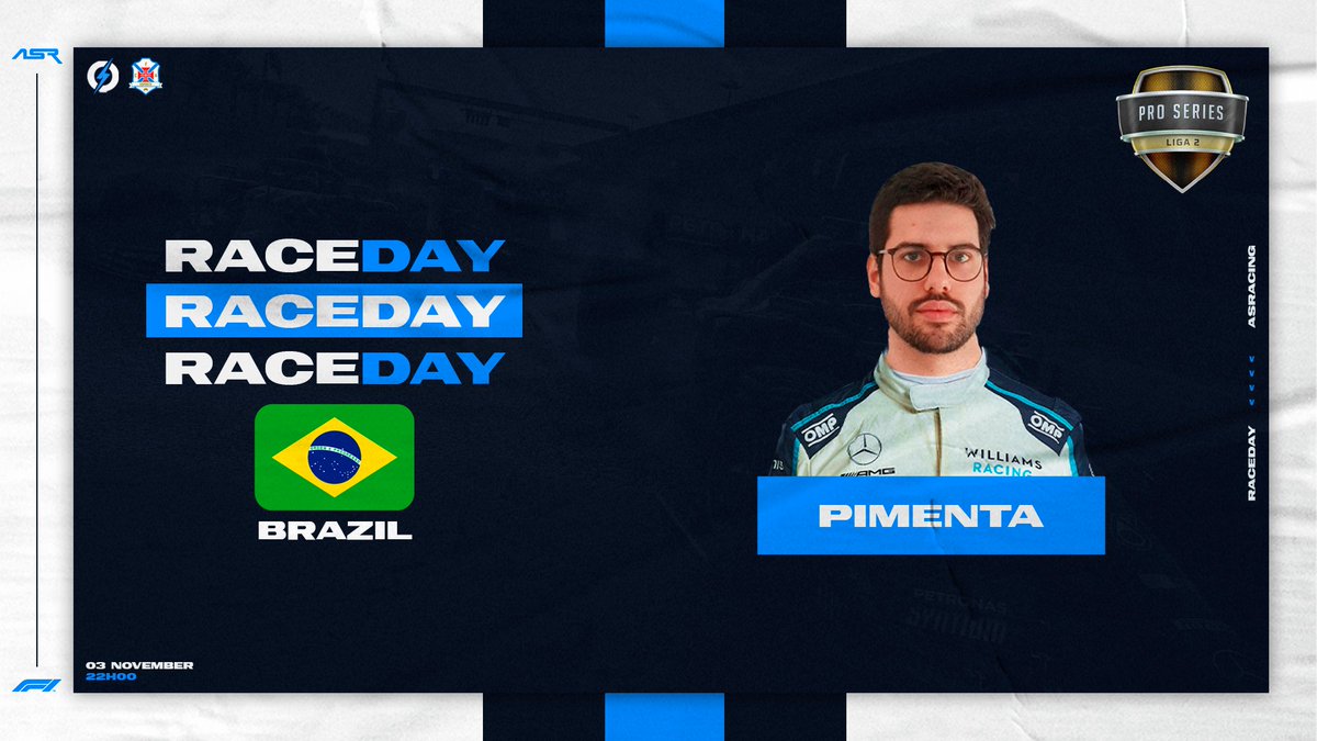 RACEDAY

🏆 <a href="/ptracingleague/">Portugal Racing League</a> PRO PS
🗓️ GP Brasil 🇧🇷
🕙 22h00
📺 twitch.tv/ptracingleague | <a href="/ptracingleague/">Portugal Racing League</a> 

👤 ASR_Pimenta

#letsgoASR