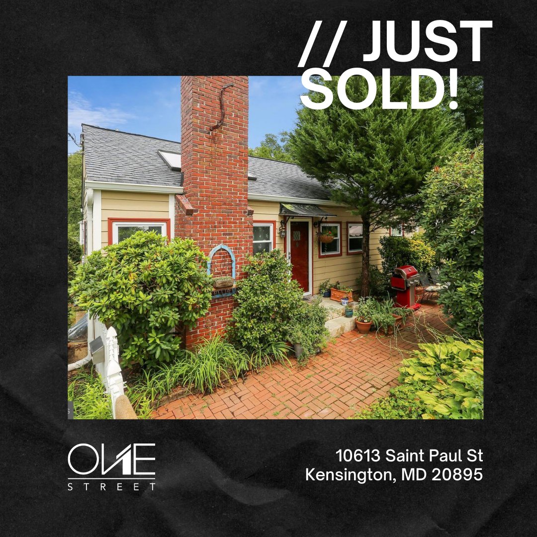 onestreetco's tweet photo. JUST SOLD! 10613 Saint Paul St Kensington, MD 20895 // $625,000 https://t.co/aea6wZRBXR