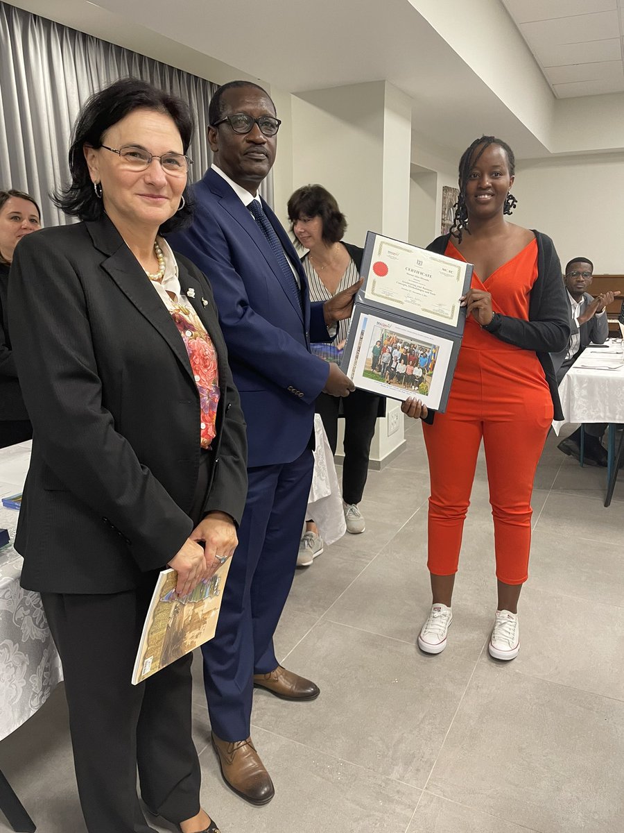 RwandaIsrael's tweet photo. Today Ambassador James Gatera attended the closing ceremony of 22 young Rwandan Entrepreneurs who completed their Innovation and Technology Course at the Mashav Carmel Training Center in Haifa. The course was organized by MASHAV, GIZ and MCTC. https://t.co/HYiNMjie1D