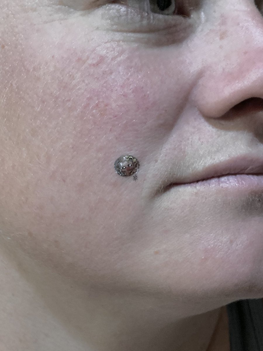 TeamHashtagGish's tweet photo. #GISHHunt2021 #Item52
A tiny portrait of Marilyn Monroe on a “beauty mark” on someone’s cheek.
Done by @pinkcombatboots https://t.co/ak9A8FpLn0