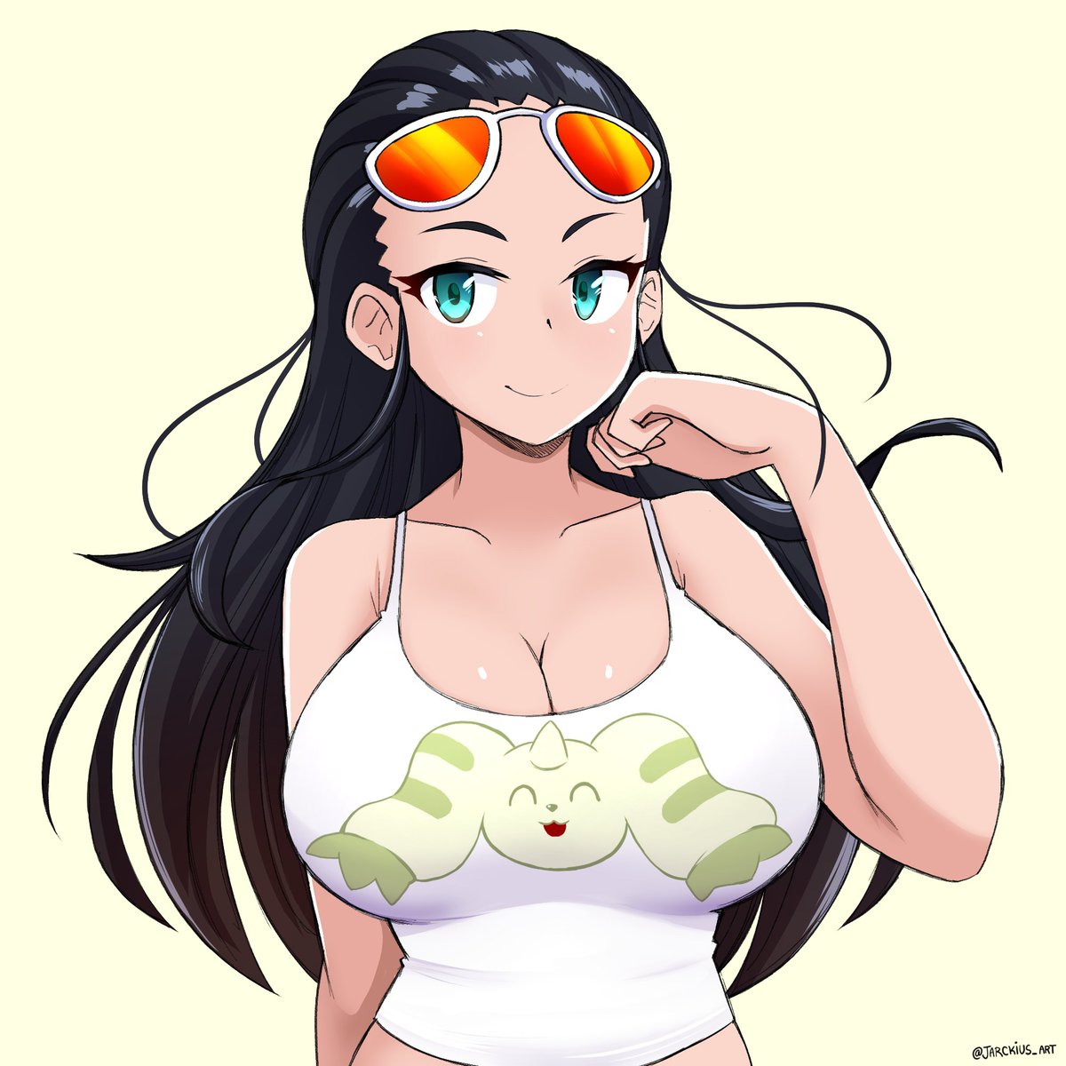 jarckius_art's tweet photo. Apparently she's a Terriermon fan 
Commissioned by: @NoponDigi 
(:
#NicoRobin #ONEPIECE https://t.co/p4qB8C5ywU