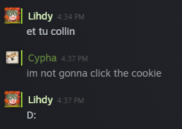 Cyphafrost's tweet photo. i bought cookie clicker https://t.co/WMsjeor2q6