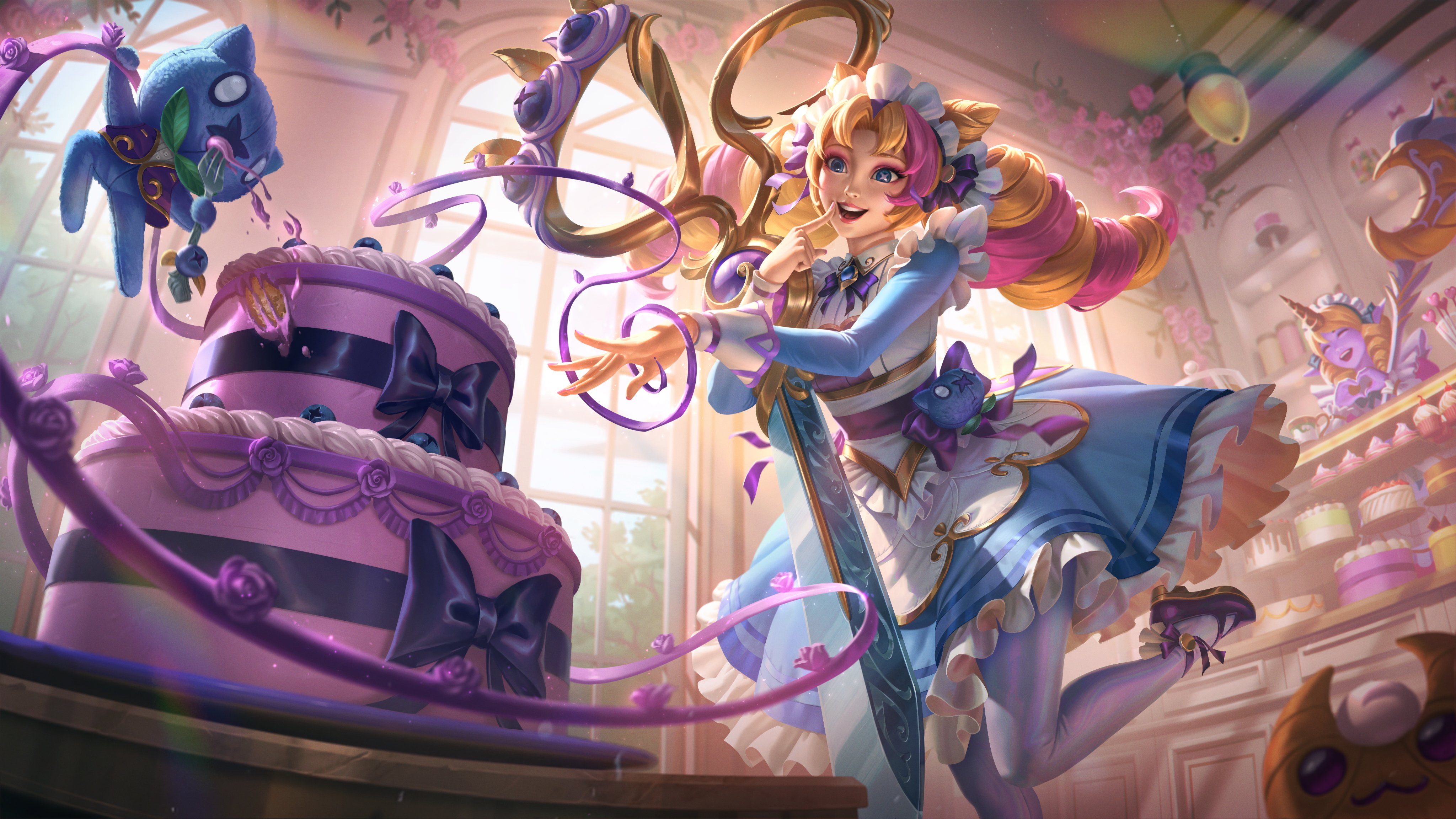 cafe cutie skin, lol skins, gwen skin, cafe cutie gwen