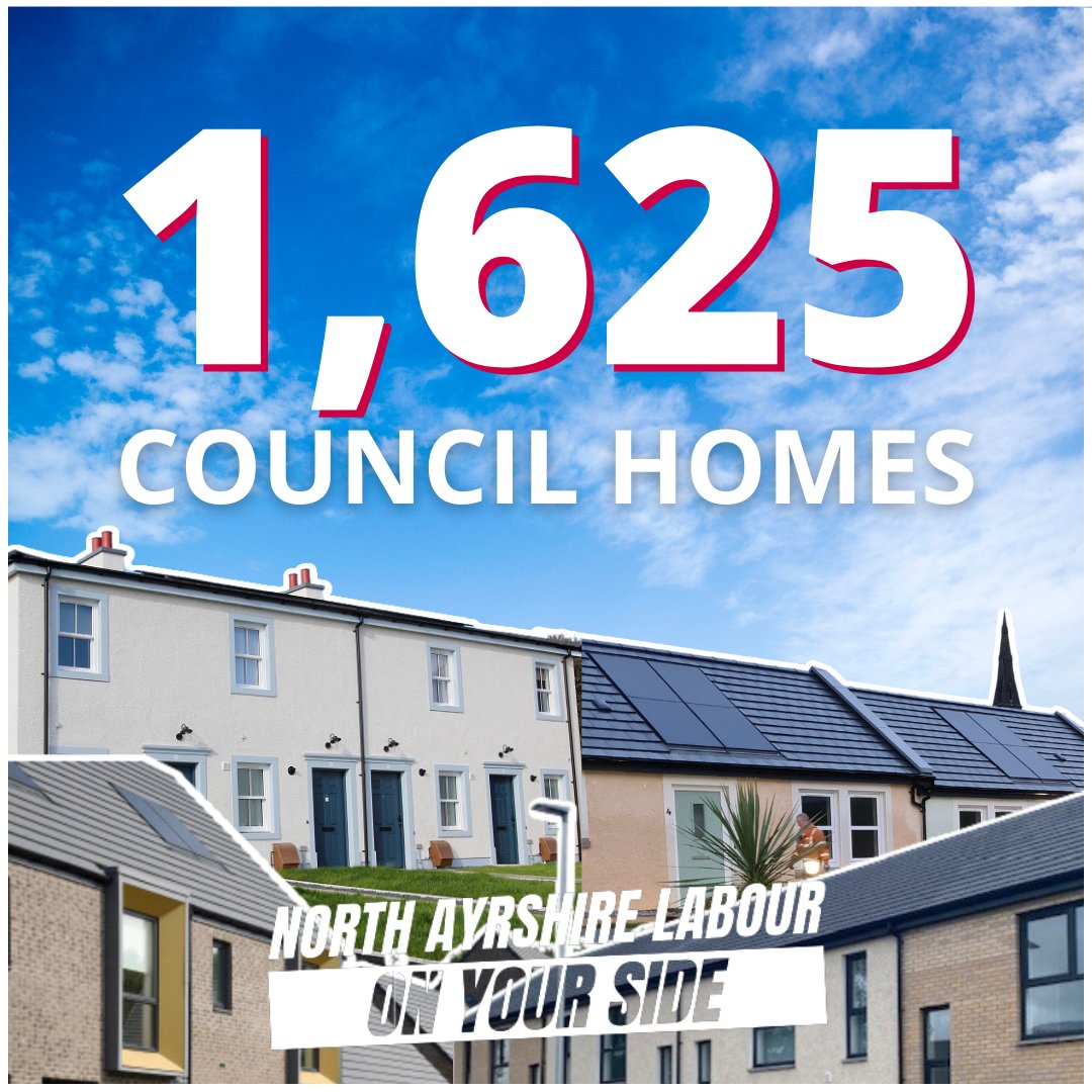 Today our <a href="/NAyrshireLab/">North Ayrshire Labour</a> Cabinet increased <a href="/North_Ayrshire/">North Ayrshire Council</a>'s council housing building programme by a further 50 homes taking it to 1625 new council houses. The largest investment in Council housing in generations being delivered under our Labour Council!