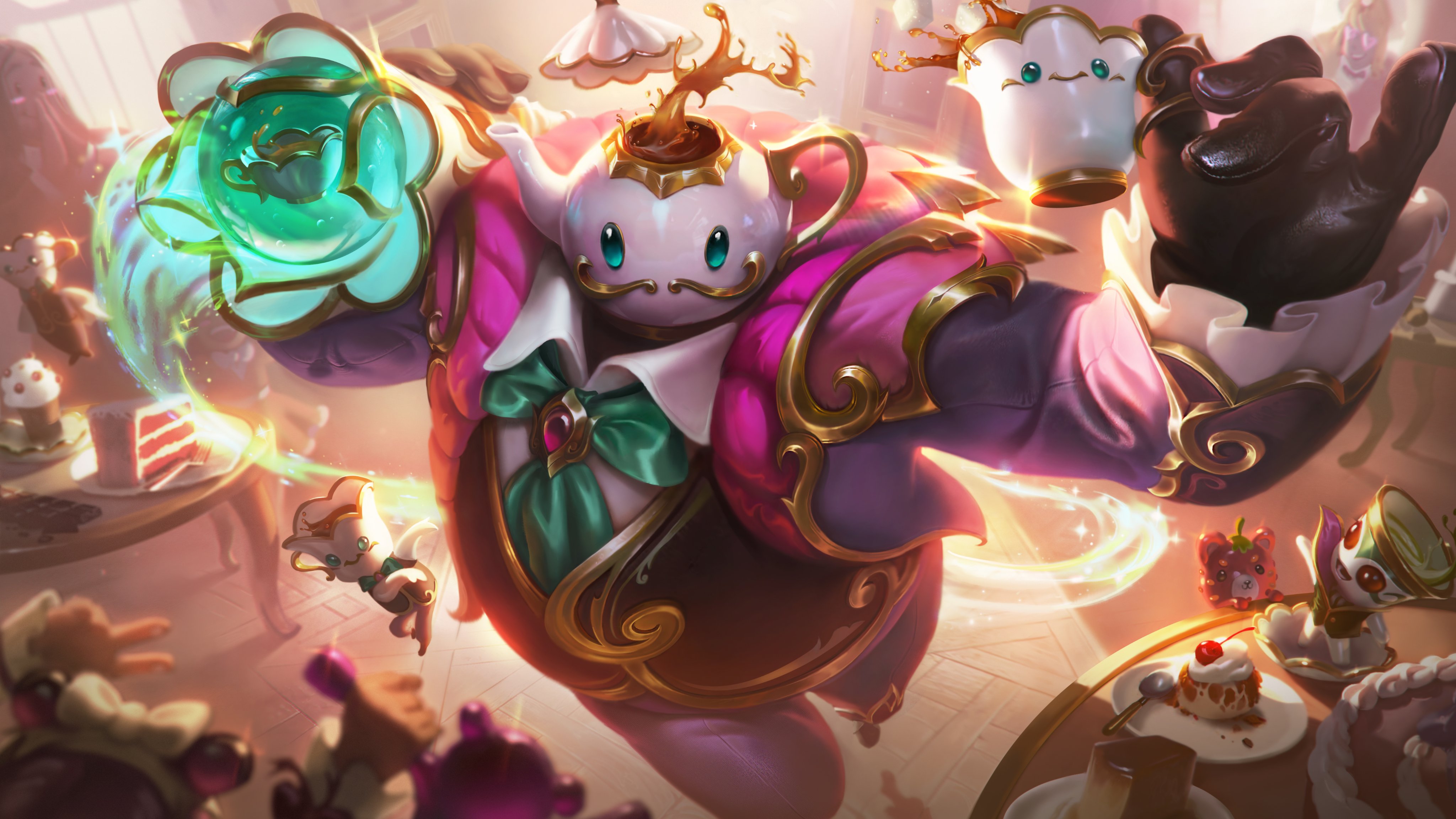 cafe cutie skin, lol skins, braum skin, cafe cutie braum
