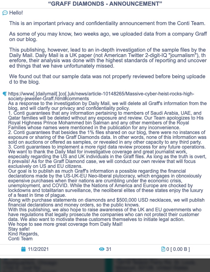 Conti say thanks to the Daily Mail. "US-UK-EU Neo-liberal plutocracy." LOL! Oh, boy.