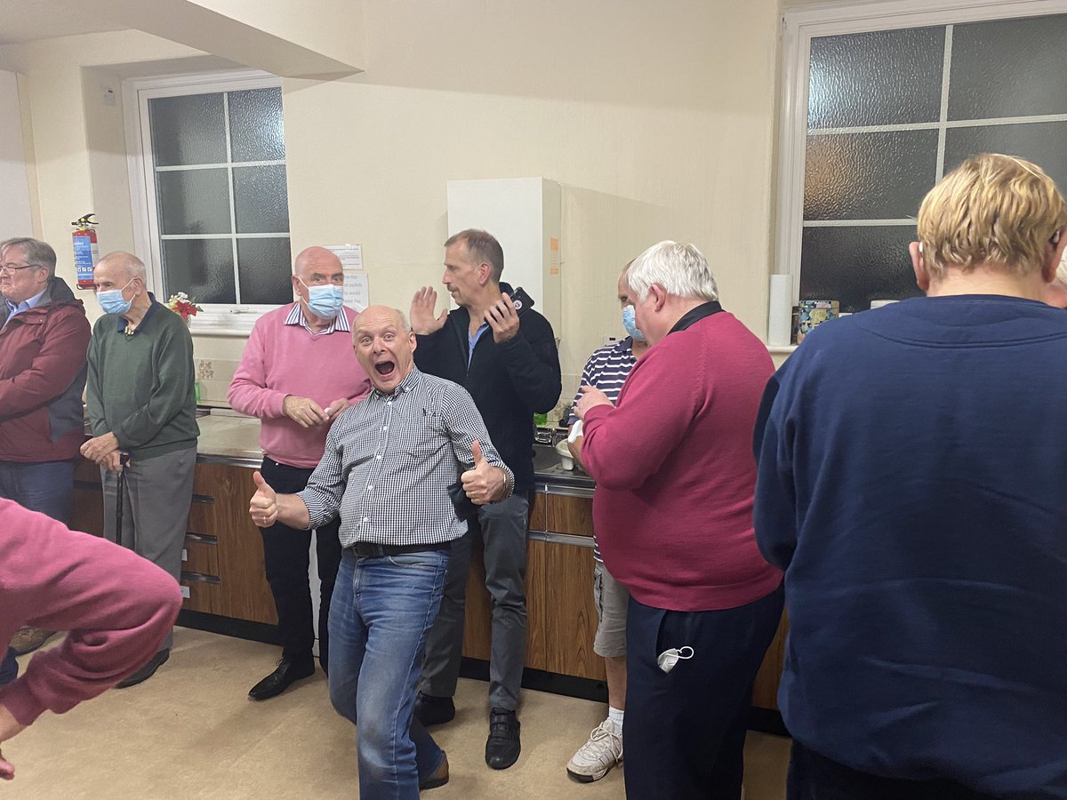 Martin  of the Tenors celebrates the big 60 at rehearsal and treats us all to chocolate cake