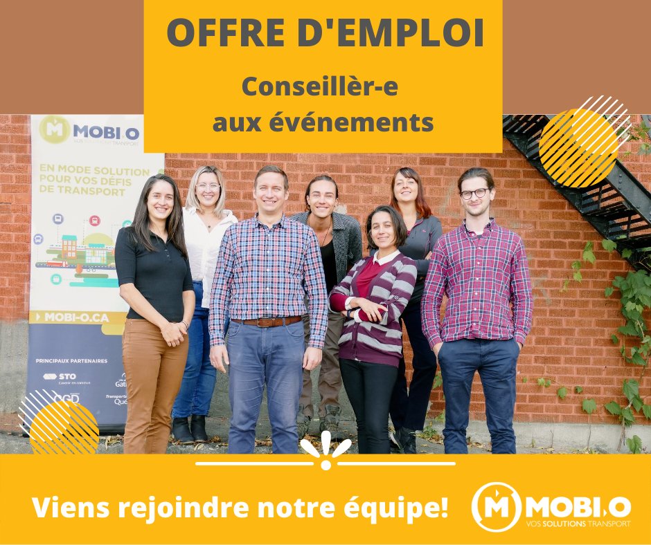 MOBI_O's tweet photo. Offre d'emploi : Conseillèr-e aux événements !
L'équipe de MOBI-O est à la recherche d'une personne passionnée et engagée pour coordonner les campagnes de sensibilisation et événements grand public en mobilité durable 🚶🚴‍♀️🚌

Jusqu'au 25 novembre 2021 👇

https://t.co/HNN83H3WJT https://t.co/UqUweIDe5N