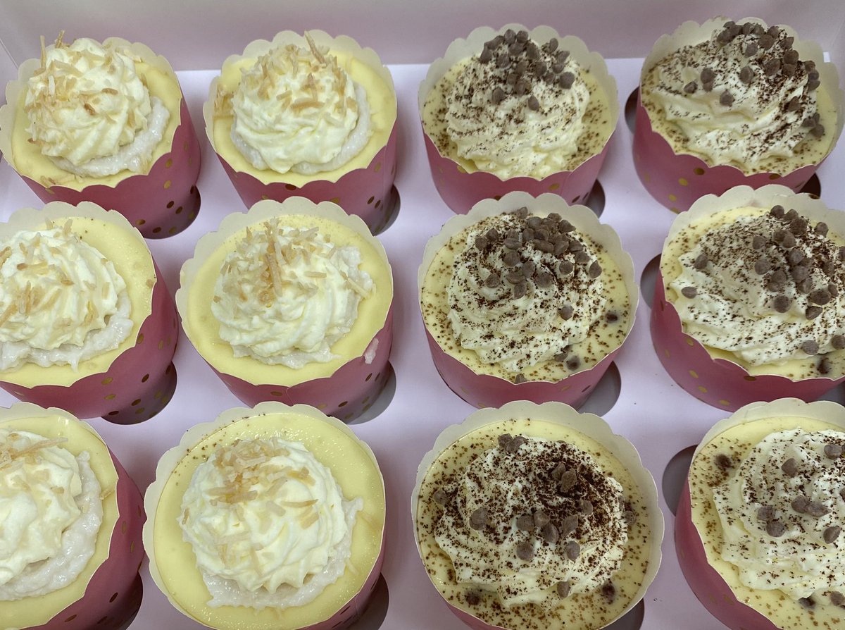 Tara’s Cheesecakes are here!
Coconut Cream 
Boston Cream Pie
Tiramisu 
Frosted Animal Cookie 
Cinnamon Roll
Triple Chocolate