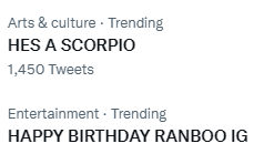 RanbooUpdates's tweet photo. HAPPY BIRTHDAY RANBOO, HE'S A SCORPIO, HAPPY BIRTHDAY RANBOO IG, and IT'S HIS BIRTHDAY is trending https://t.co/OtLCgJjVQy
