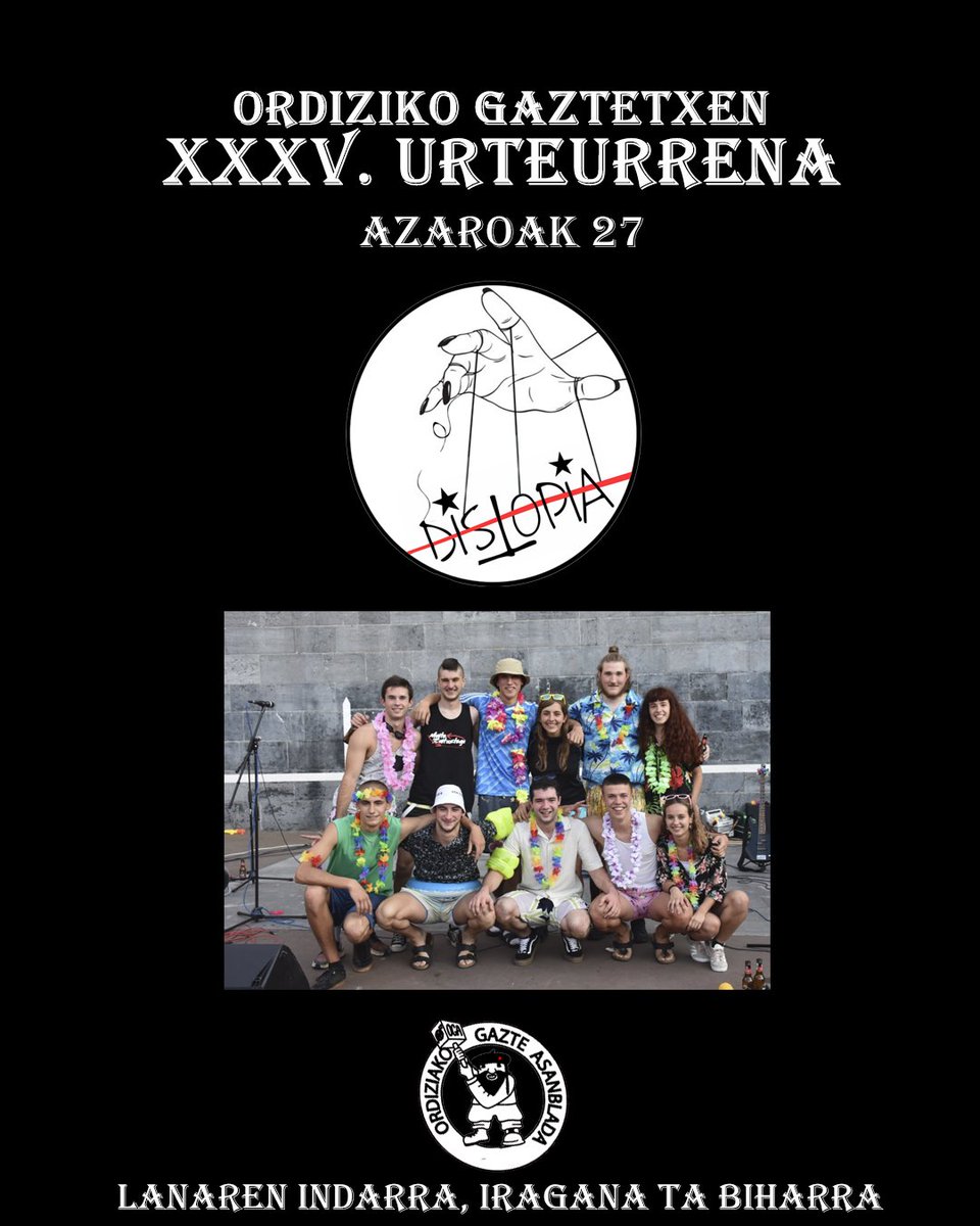 Distopia elektrotxaranga eta John Dealer &amp; the coconuts izango ditugu egunean zehar! Laister berri gehiago!!💣💥