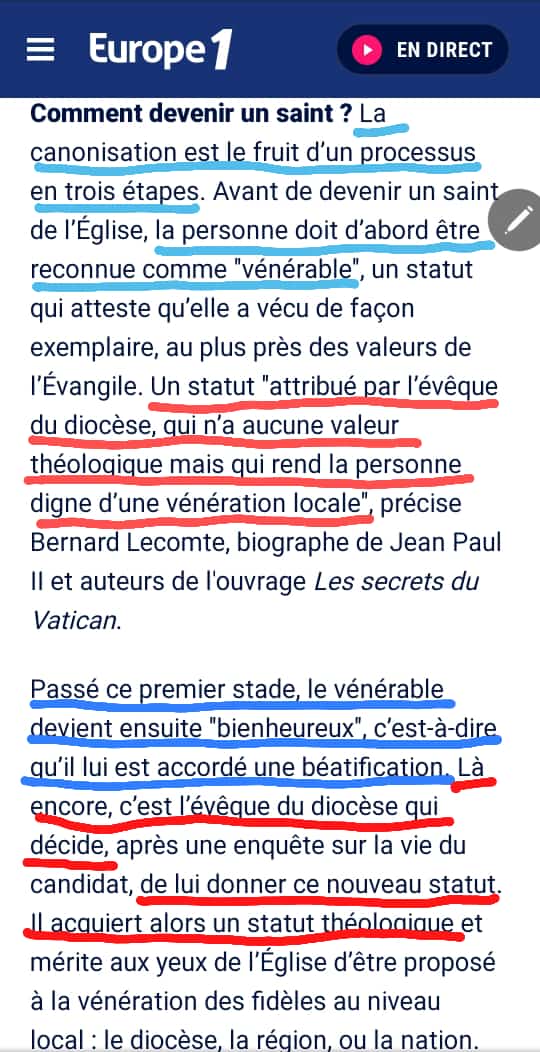 christulrich's tweet photo. Marc12.27
《 Dieu n’est pas Dieu des morts, mais des vivants.
Vous êtes grandement dans l’erreur.》
Comment l'église catholique "fabrique" ses "saints" à elle👇
#Jésus
#Toussaint
#CIV225
#halloween2021 #InsideCIV
#insidelifetv #insiders https://t.co/Zp0F7WyV70