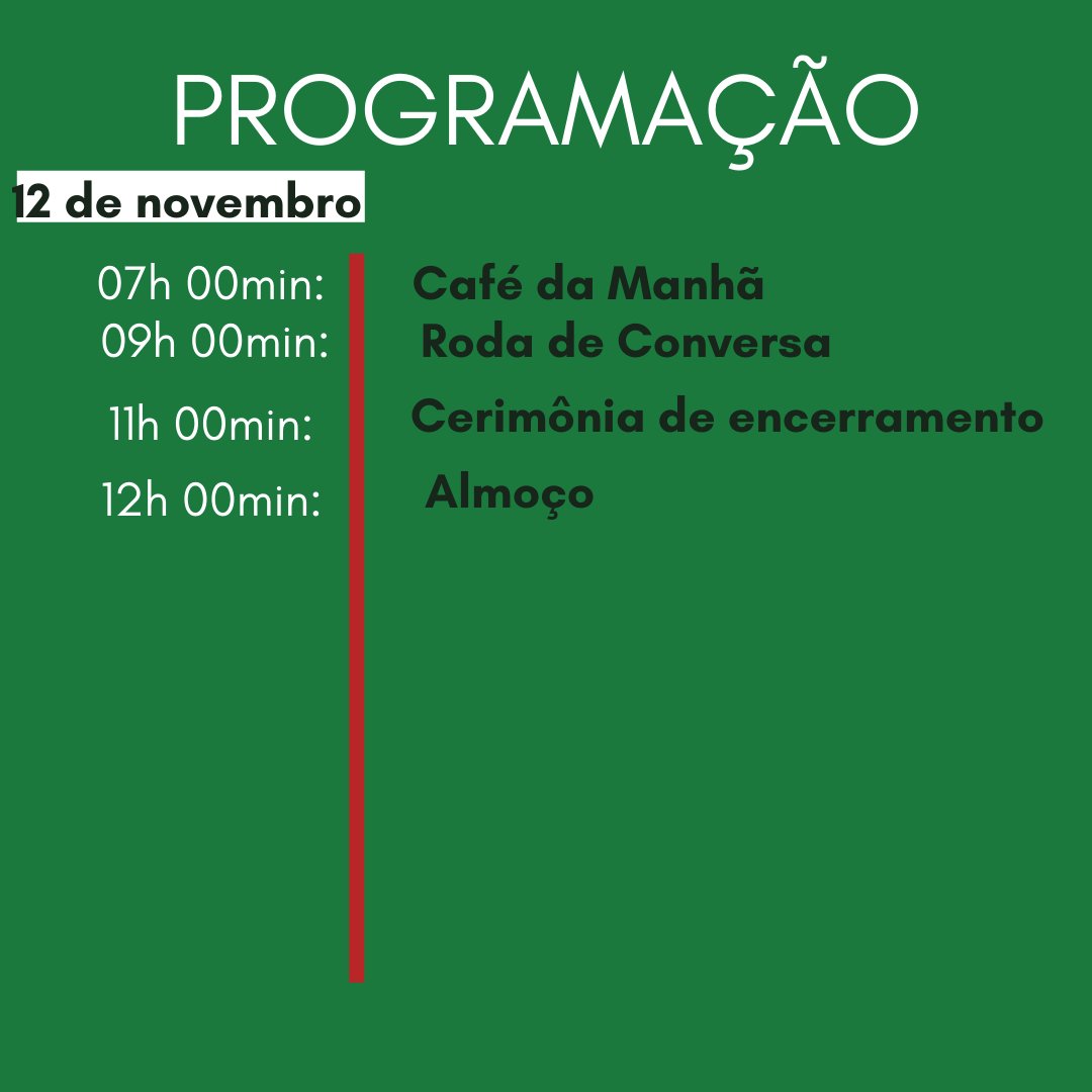 mupoiba's tweet photo. Venham comemorar com o Povo Kiriri a XXVI celebração da reconquista de seu território, que acontecerá entre os dias 11 e 12 de novembro. ✊🏾🏹
Segue a programação no nosso card. 🗣️ https://t.co/U2AqCq8Zwa