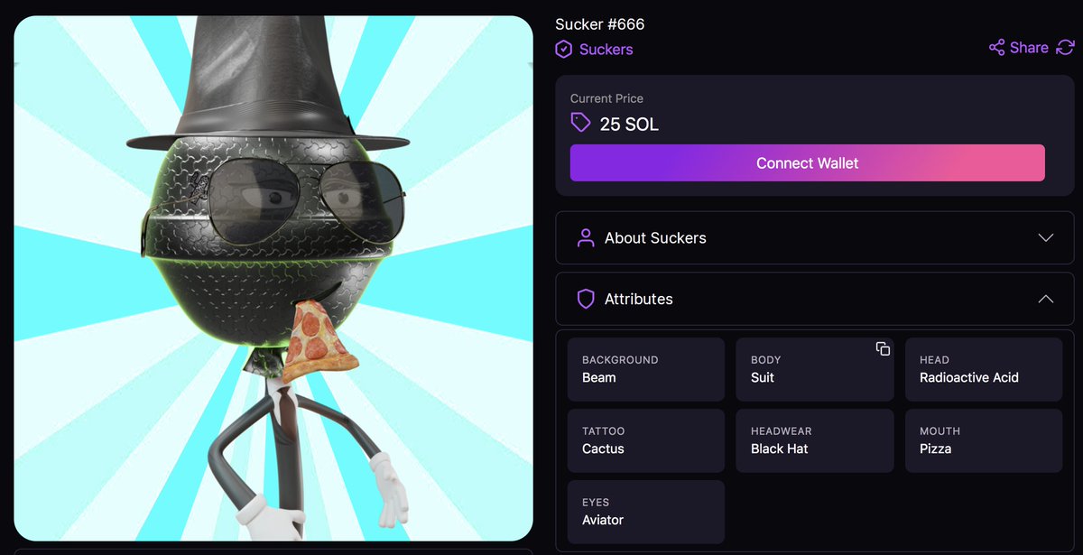 Sucker #666 just got sold. He's pretty bad ass! 🔥

Buy your favorite Sucker at: magiceden.io/marketplace/su…
