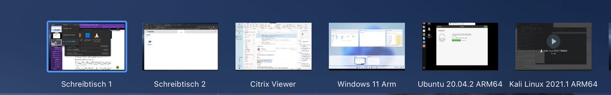 hamzza's tweet photo. The Power of #M1. Schon ein bisschen übertrieben. Aber es geht. #Windows11Arm #LinuxArm and #LinuxArm ;-) https://t.co/9YcTVUAZTC