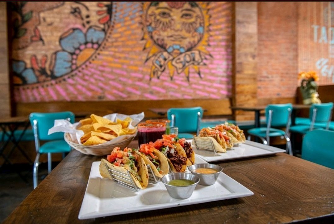DelBarrioDC's tweet photo. It's Taco Tuesday 🌮 Get ANY two tacos and get your choice of classic or spicy Margarita for just $12! https://t.co/xqZbO6rZm2