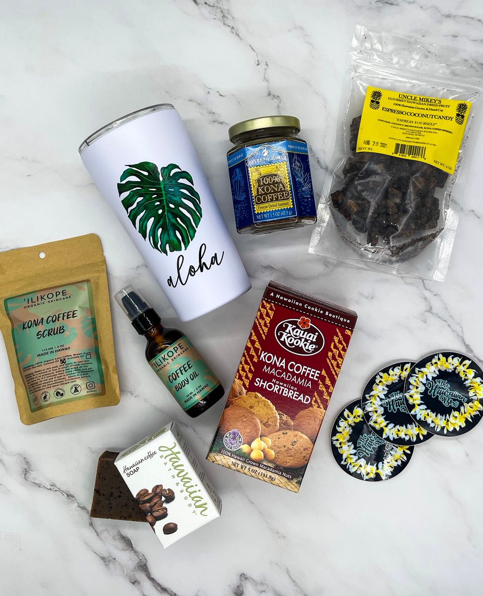 thehawaiianbox's tweet photo. Which was your favorite item from October's coffee-themed box?
#madeinhawaii #madewithaloha #hawaiibusiness #hawaiiproducts #shophawaii #hawaiisouvenir #hawaiigifts #hawaiisnacks #coffee #instantcoffee #konacoffee #coffeescrub #coffeecookies #coffeesoap #ใใฏใคใฎใๅ็ฃ https://t.co/V4chhTUJQJ