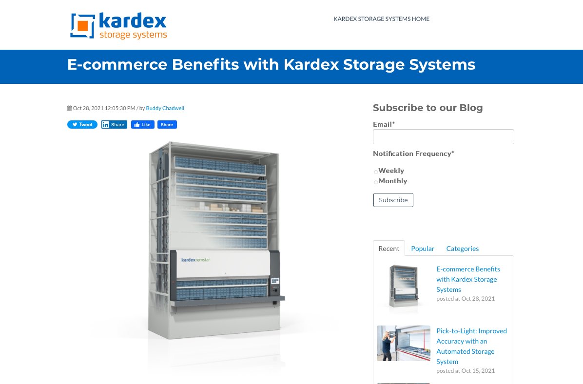 KardexSS's tweet photo. (3/3) Learn about the benefits of VLM for e-commerce in our latest blog post! https://t.co/hcKz16x33d #automation #logistics #manufacturing #storagesolutions #storagesystems #supplychain #supplychainmanagement https://t.co/EN7oT1WtoG