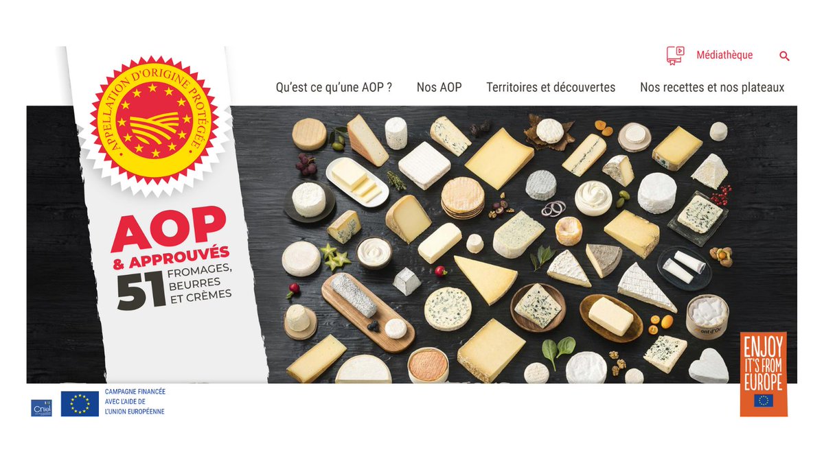 AOPlaitieres's tweet photo. [Nouveauté] - Le site internet des #AOPlaitières s'est refait une beauté et enrichit de nouvelles informations : conseils de consommation, astuces pour composer un plateau de fromages, actualités... 
➡️https://t.co/LeptvcdKmO https://t.co/TC35IDIf2s
