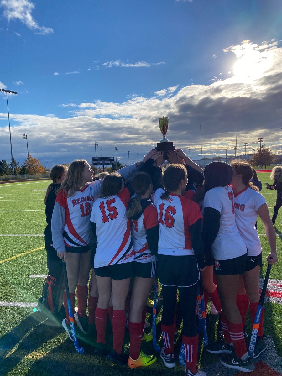 They did it! An undefeated season for the Junior Girls Field Hockey team. HCAA CHAMPIONS! So proud! 🦁 ❤️ 🏑 <a href="/RedingRoyals/">Bishop Reding Athletics</a> <a href="/BishopReding/">Bishop Reding</a>