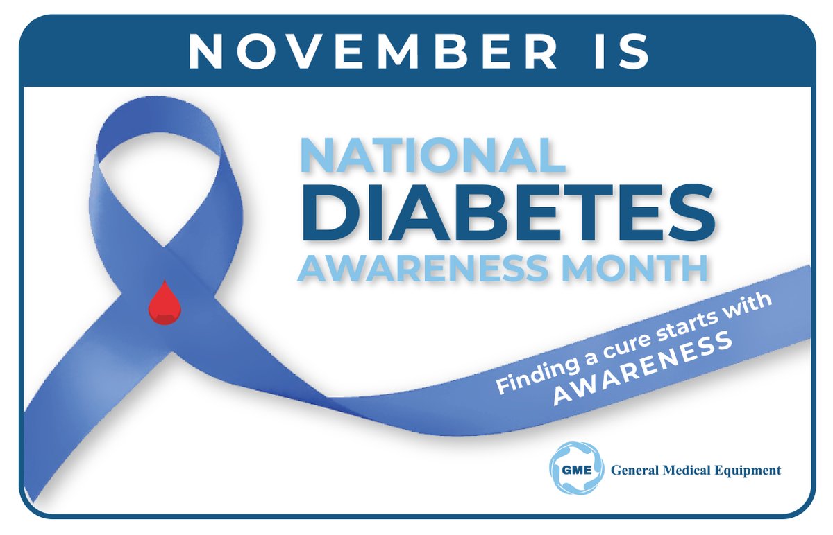 MHealthtm's tweet photo. November is National Diabetes Month! Please share to bring awareness to your community and help improve healthcare outcomes for everyone. #DiabetesAwarenessMonth #medicalsupplier 
#proudtobemedzon #diabetesprevention https://t.co/rFMjdc7Qre