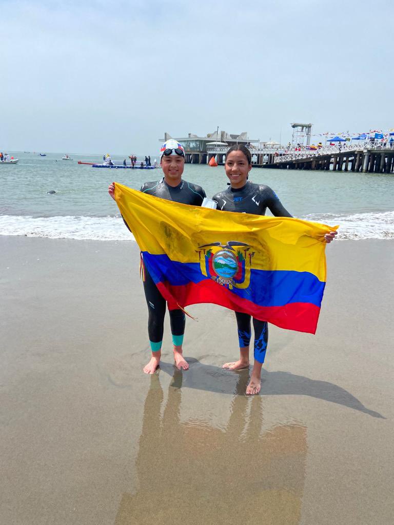 🟢  Isabella Babbitt debuta con medalla de BRONCE 🥉 en los 5km aguas abiertas en el Sudamericano Juvenil. 
Felicitaciones a su entrenador Juan Fernando Enderica S. y a todo el equipo de Ecuador por su gran resultado en esta prueba. 

✅ Club Hermanos Enderica Salgado

#swimming