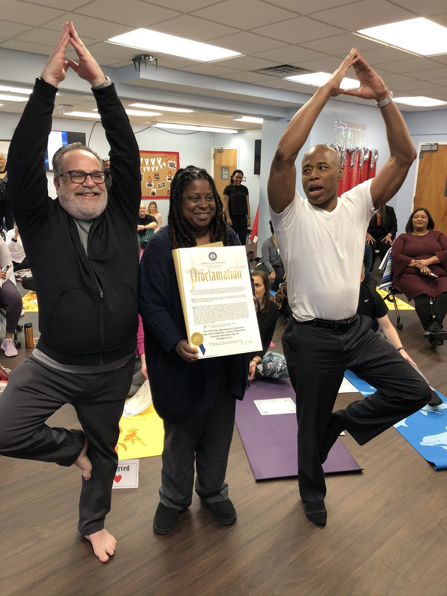 BarnabySpring's tweet photo. #RemotePD @NYCSchools
Thanks to teacher leaders of @YMTPP_NYCDOE. Your commitment to @YogaAlliance aligned, certification increases cap. to provide innovative, proven SEL & academic strategies to ALL students!! #WellnessEquity
@DOEChancellor @ofdc_nycschools @gpmayors @TheDSCW https://t.co/NEpRjSoT39