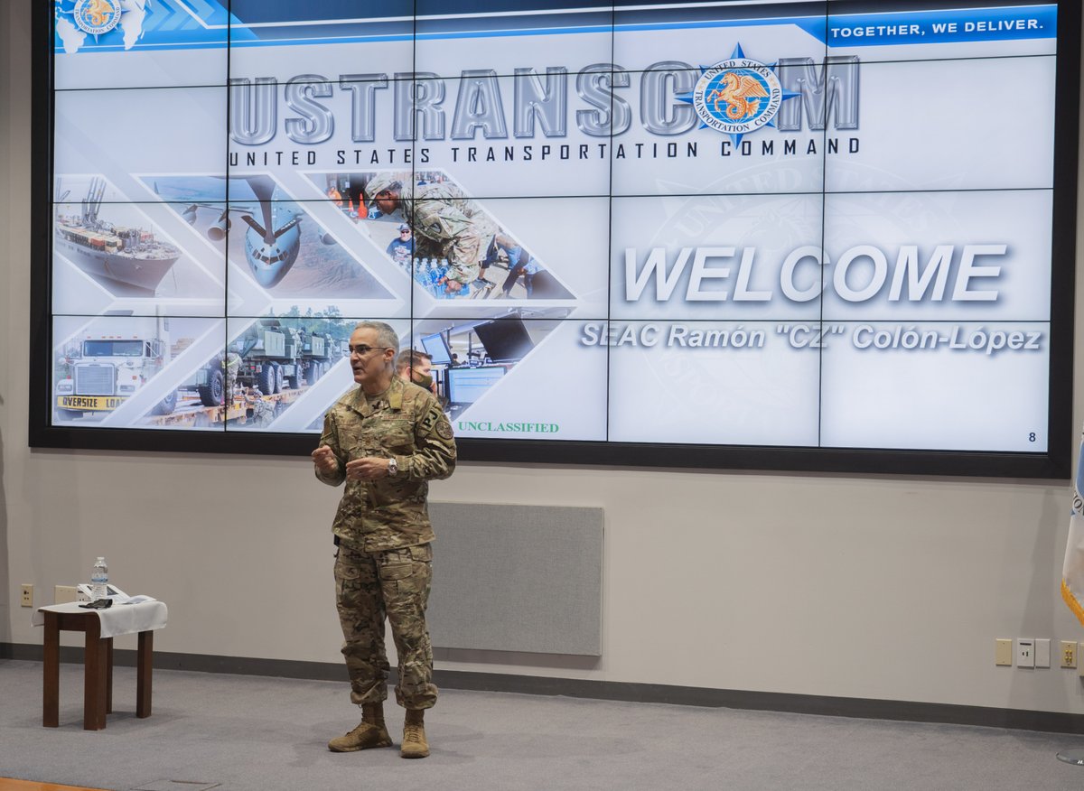 Our enlisted force is the backbone of the mobility enterprise, and we appreciate SEAC Colón-López sharpening our warfighting edge. @US_TRANSCOM @thejointstaff #SEAC4