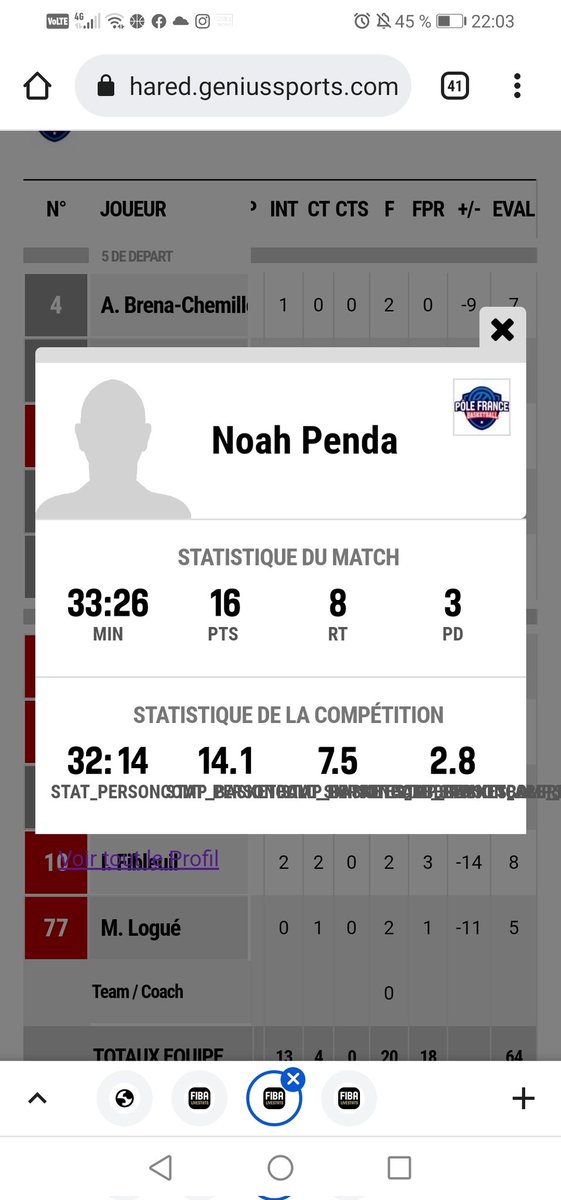 stgwadateam's tweet photo. Another good effiency for @NoahPenda (2005)from @INSEP_PARIS :16 pts, 8 rbs, 3 ast, 5 int, 1 ct, 23 ranking in 33 min
https://t.co/oPai9En4tK
#Mrefficiency https://t.co/FblBljQF1r