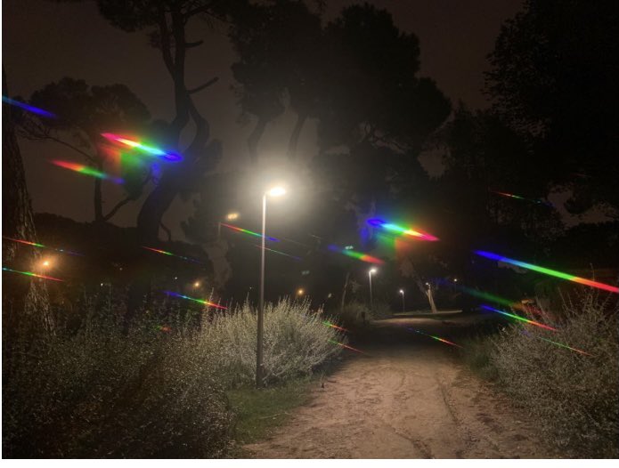 cefalopodo's tweet photo. Sodio de alta presión HPS pero también LED en mitad del parque #StreetSpectra https://t.co/AAezLiV9Hc