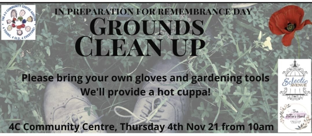 4CAshton's tweet photo. We want to make sure our grounds are looking smart for #RemembranceDay
If you have some spare time and green fingers come along to the centre from 10am on Thursday (4 November)!
See you there 👇🏻
🦚🌿🌱🪴🌳🍃🌸🌹 https://t.co/KAUUvsB2ta