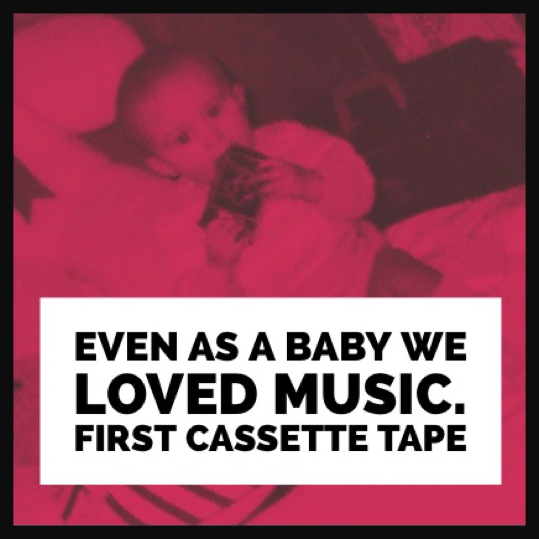 Even as a baby, we loved music. Music is for all ages. #music #cassettetapes #cassettetapes #musiccollector #70smusic #80smusic #90smusic #00smusic #10smusic #pop #rock #rnb #rap #songs #cds #vinyl #djmastermac