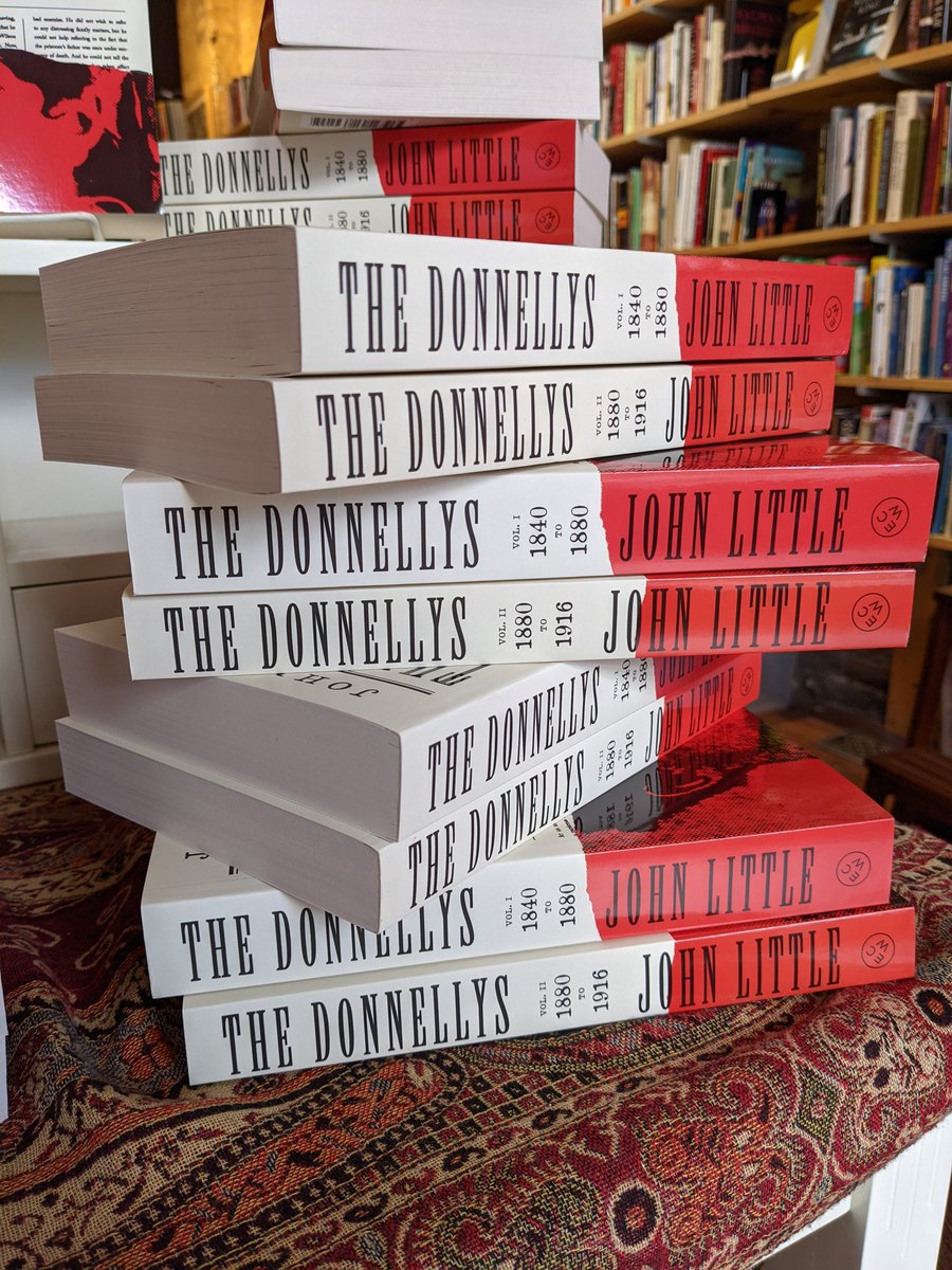 We have the new Donnelly book set! Vanessa has read these and they're fantastic. Buy both volumes for just $45 @ecwpress and see Vanessa chat with author John Little on November 12 for Words Fest! @JoshuaLambier #bookfun #backinthesaddle #books #donnellys #truecrime #murder