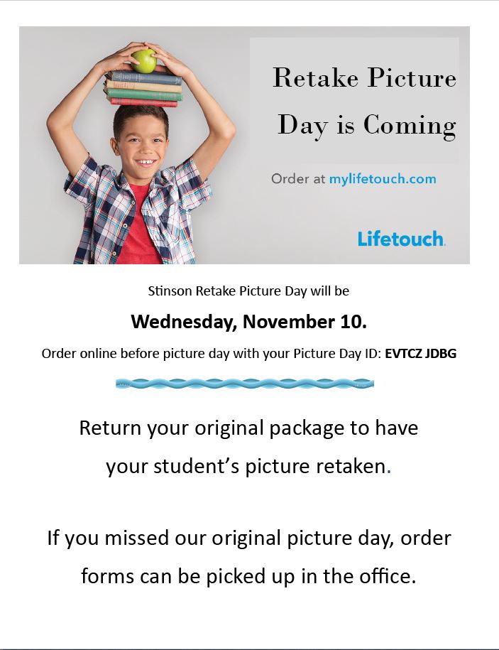 Picture Retakes are coming soon: