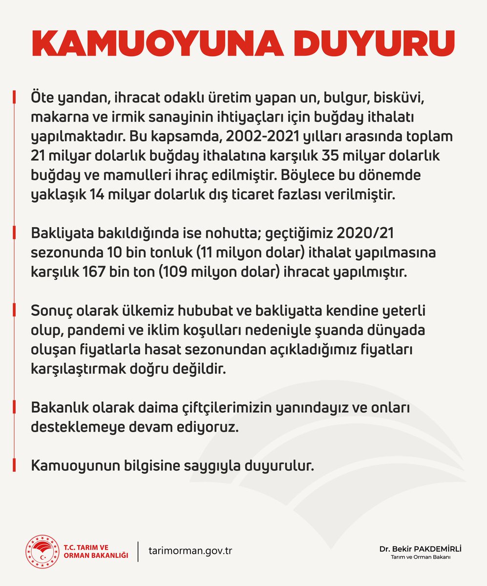 TCTarim's tweet photo. Kamuoyunun dikkatine ⚠️ https://t.co/ebXNXegzNq