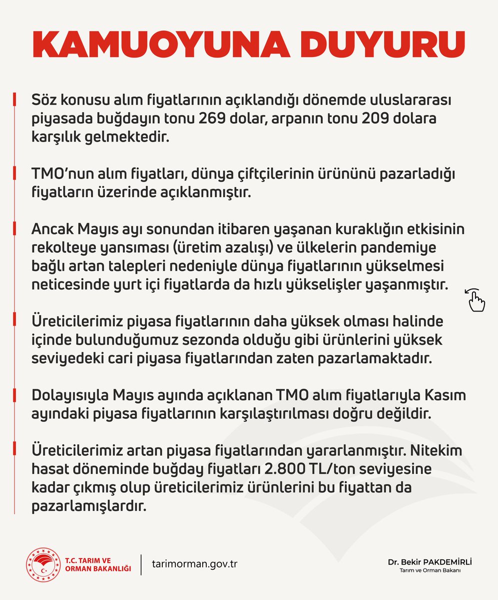 TCTarim's tweet photo. Kamuoyunun dikkatine ⚠️ https://t.co/ebXNXegzNq