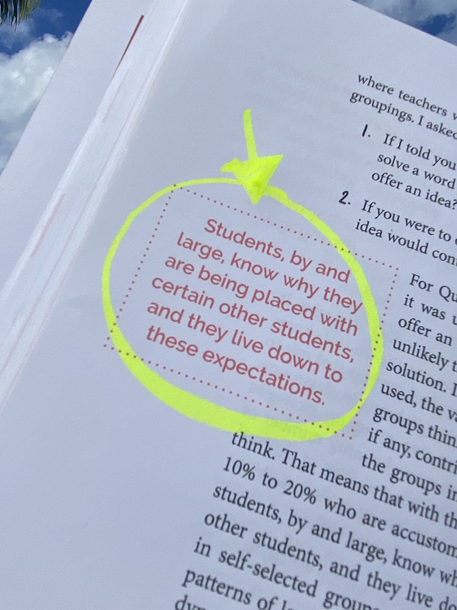 Why do we continue to do this?? <a href="/pgliljedahl/">Peter Liljedahl</a> says visibly random grouping has a positive impact on student thinking—but it must be VISIBLE—students need to know it’s random and not based on ability! #MTBoS #BuildingThinkingClassrooms