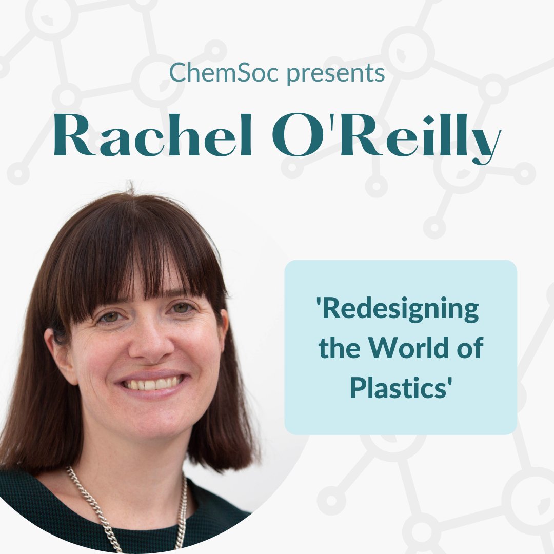 ImperialChemSoc's tweet photo. Join us on Teams for our second seminar on WEDNESDAY 10th NOVEMBER from 13:30 to 14:30 with Rachel O'Reilly from the University of Birmingham!

She'll be talking to us about 'Redesigning the World of Plastics' 🤩

Find the link to the Teams meeting here:
https://t.co/kcIwogXIZC https://t.co/jifZnvwLvH