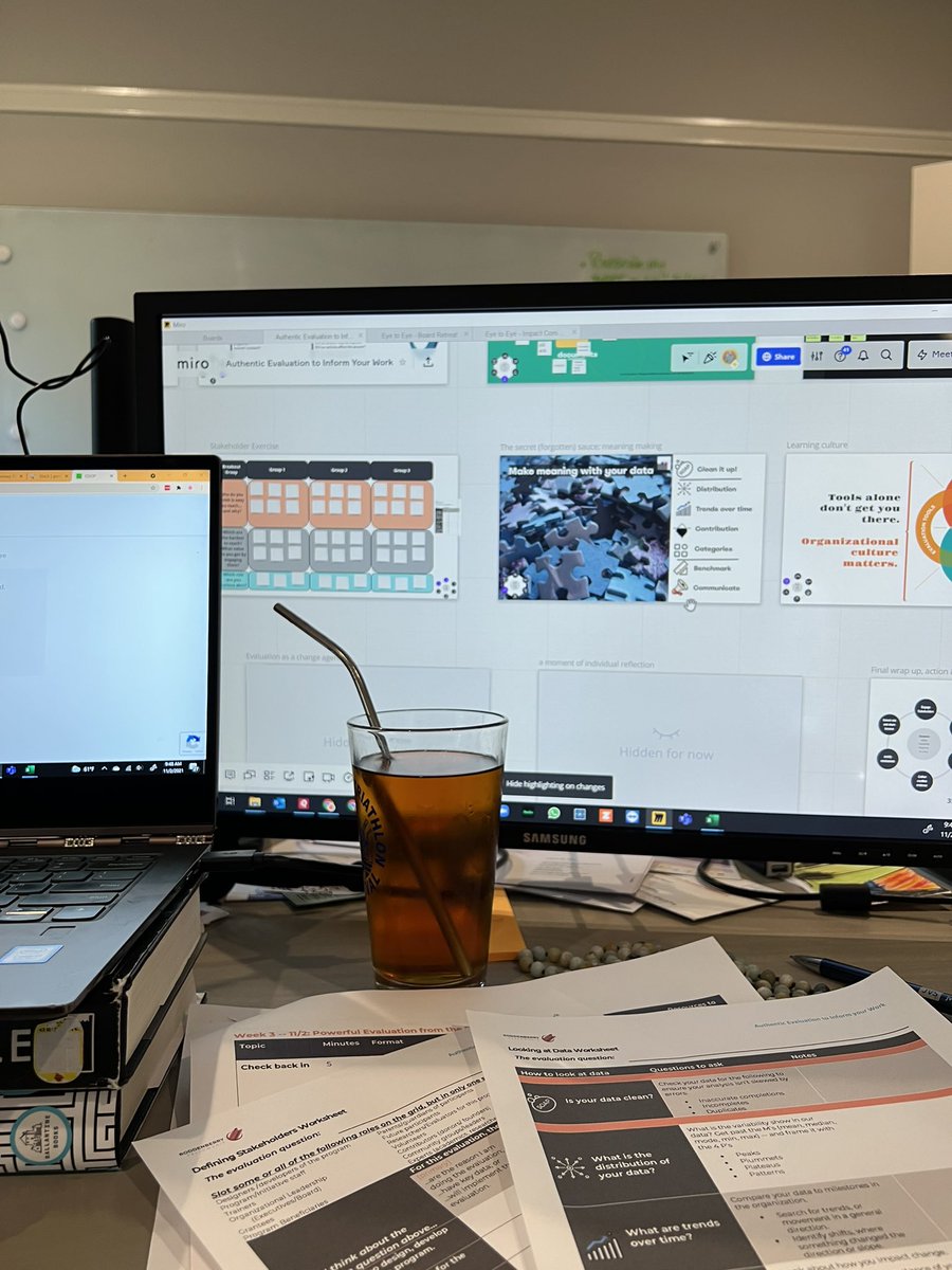 Week 3 of #coaching-training the amazing <a href="/RoddenberryFdn/">The Roddenberry Foundation</a> Fellows on Authentic #Evaluation. Stakeholders. Making meaning with data. #TeamCoaching because org culture matters.  I’m a little excited about this week!