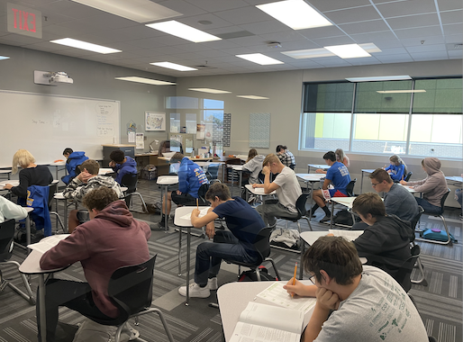 circleusd375's tweet photo. It's College &amp; Career Ready Day at CHS!

Taking the Pre-ACT, earning  Essential Skills Certificate &amp; NCRC Certification,  job shadowing &amp; visiting colleges.

Fantastic work, TBirds.
#Thrivein375 https://t.co/G7tTNQKuUK
