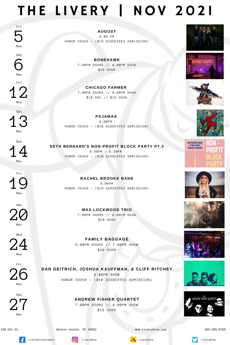 💥 Live Music at The Livery in November! 💥 - mailchi.mp/faa8b8ee8120/a…