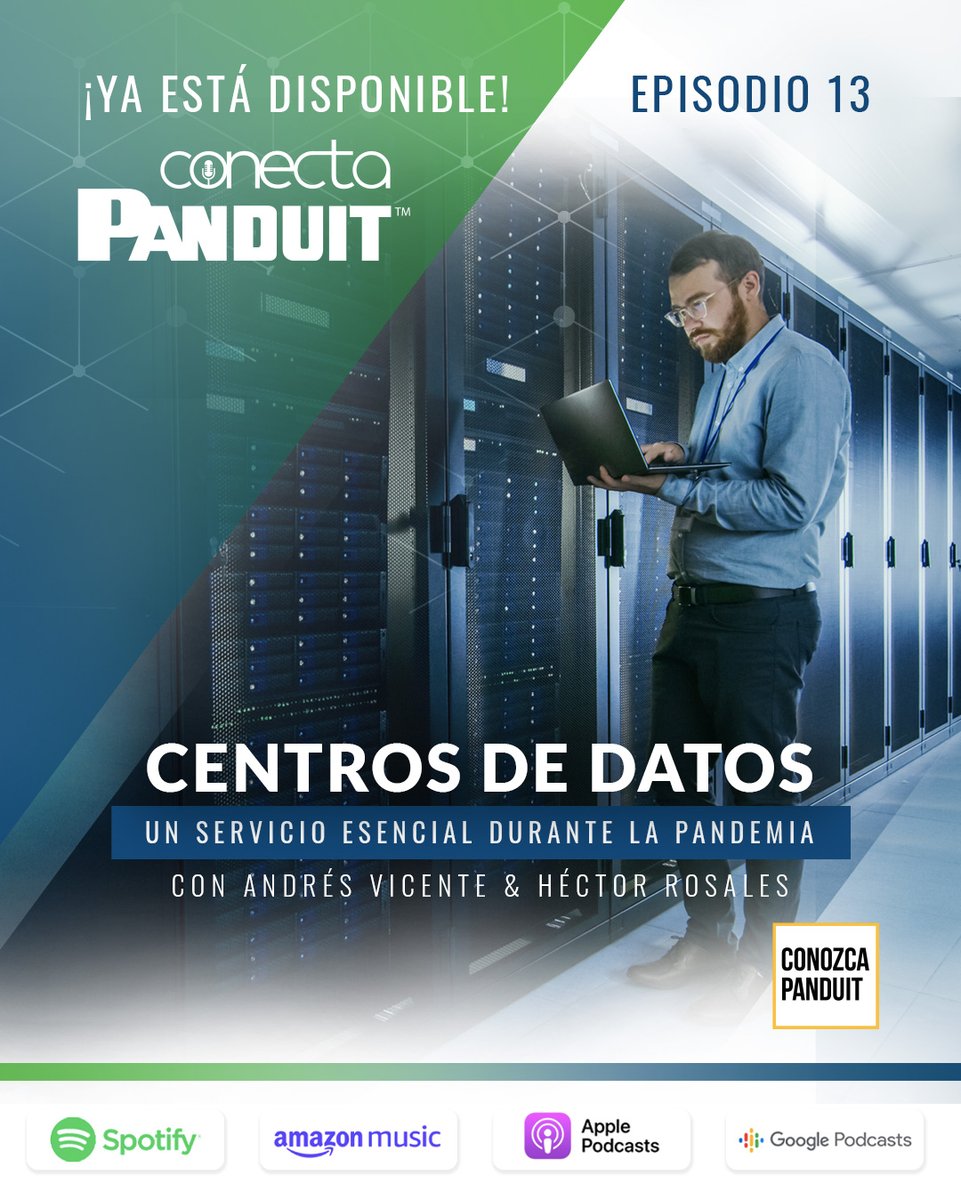 PanduitLATAM's tweet photo. ▶En el más reciente episodio del #Podcast #ConectaPanduit nos sentamos a hablar con Héctor Rosales de Codisa para hablar acerca de los retos que una empresa completamente tecnológica vivió el año pasado. ¡Escúchalo ya! ➡ https://t.co/OrsfWojAJY https://t.co/E7rsKe8sYf
