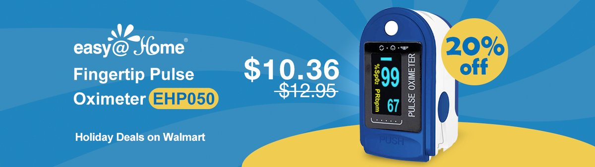 easyathome_'s tweet photo. Holiday Deals! 

SAVE 20% on Easy@Home Fingertip Pulse Oximeter EHP050   

Offer ends on December 25,2021

BUY NOW: 
https://t.co/vMvsKSFOta

#oximeter#pulseoximeter#SpO2#bloodoxygensaturation#heartratemonitor#easyhome https://t.co/hTWZ54L6gD