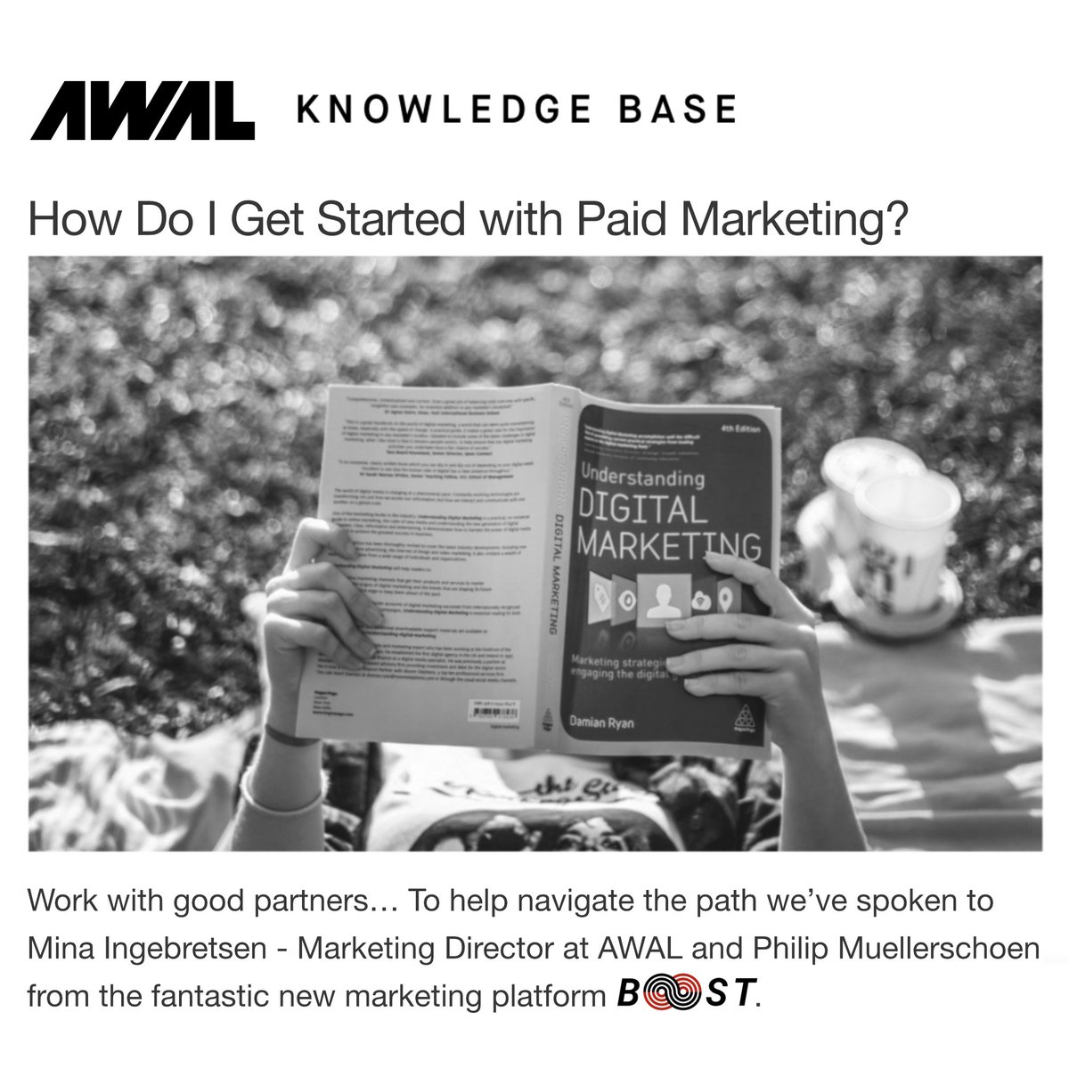 MusicfoxInc's tweet photo. We caught up with @AWAL on how to get started with paid marketing in music, for AWAL’s Knowledge Base.

Read the full article: https://t.co/AON4KTpoii

+ learn why https://t.co/lpGFQnttPk can be the perfect first step

#AWAL #music #marketing #adtechnology https://t.co/dRjPg7mG3p