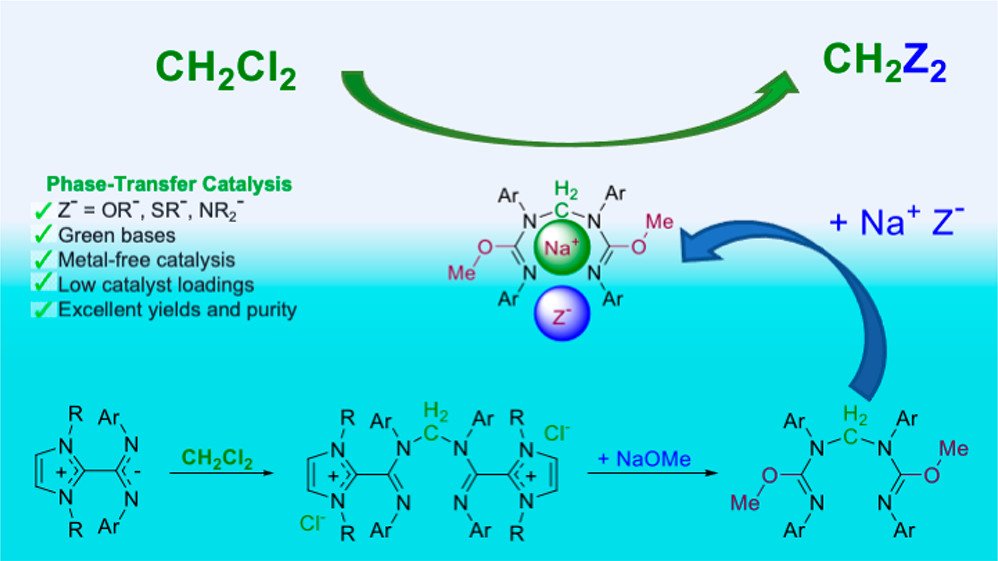 JOC_OL's tweet photo. Interested in green access to a range of Z-CH2-Z derivatives? Check out the latest collaborative work in #JOC by the Cámpora and Mosquera groups -- efficient phase-transfer catalysts unveiled: NHC-CDI Betaines! @MartaEGMosquera @IQAR_UAH @UAHes https://t.co/z2NihL3zIz https://t.co/MYTB1NaOwR